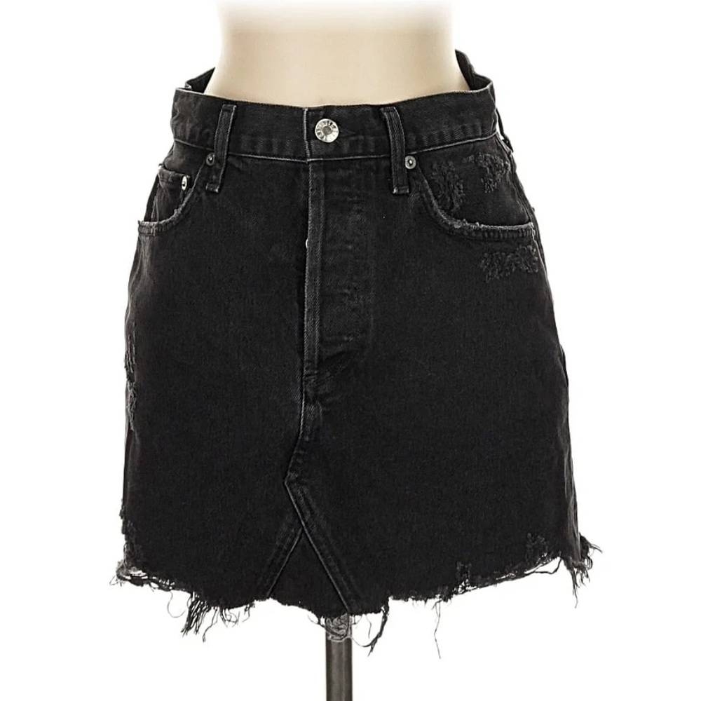 Agolde Black Mini Skirt